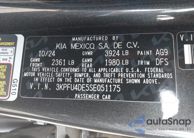 3KPFU4DE5SE051175: 42616548