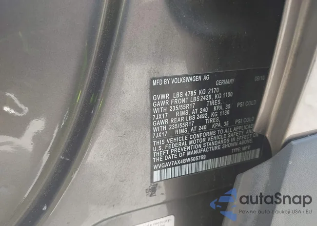 WVGAV7AX4BW505769: 42616722