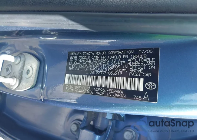 JTDBT923071065219: 42616827