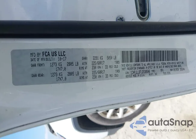 1C4PJLLB7JD538506: 42616338