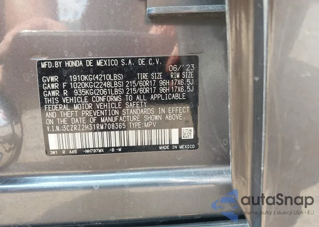 3CZRZ2H31RM708365: 42617585