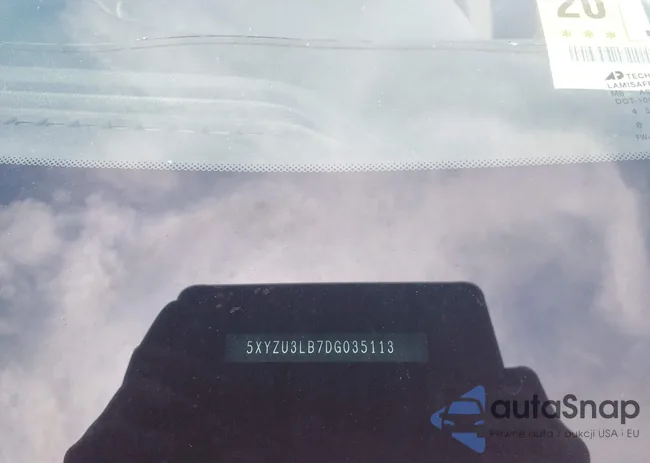 5XYZU3LB7DG035113: 42617586