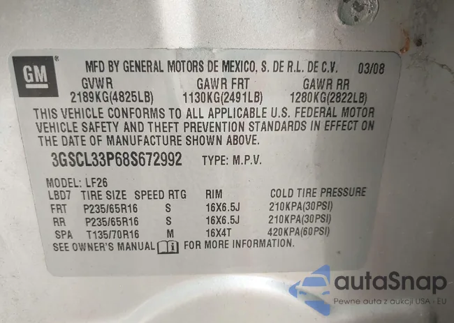 1G8ZN82721Z234181: 42617686