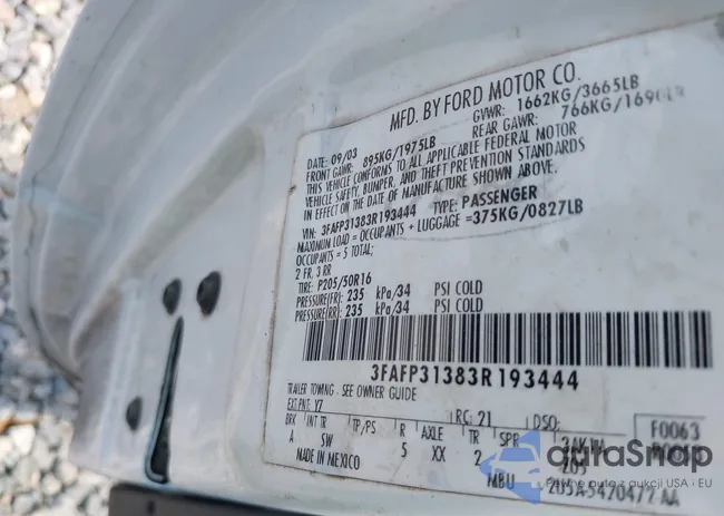 3FAFP31383R193444: 42617708