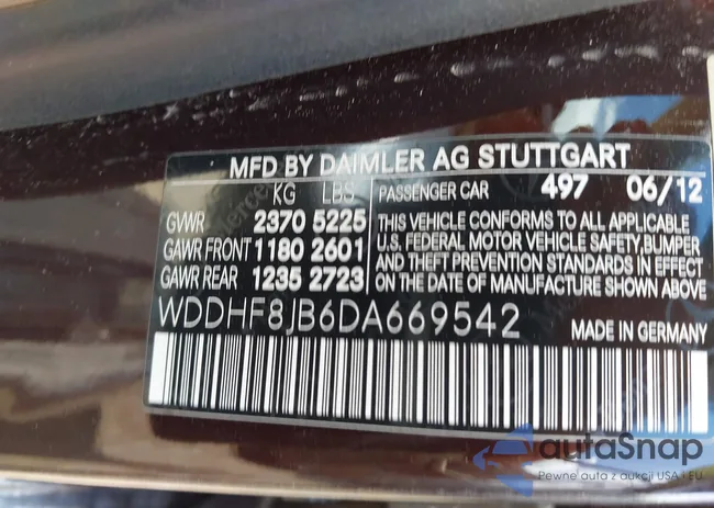 WDDHF8JB6DA669542: 42617795