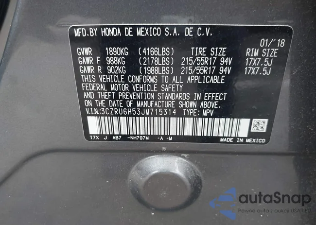 3CZRU6H53JM715314: 42617070