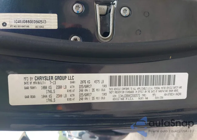 1C4NJDBB0ED592573: 42617368