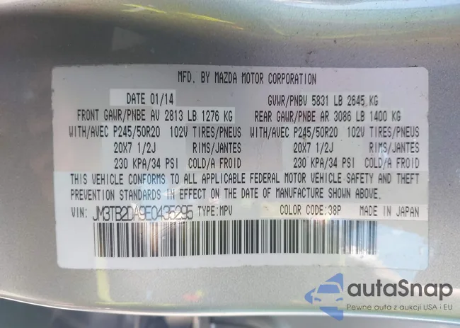 JM3TB2DA9E0435295: 42618683