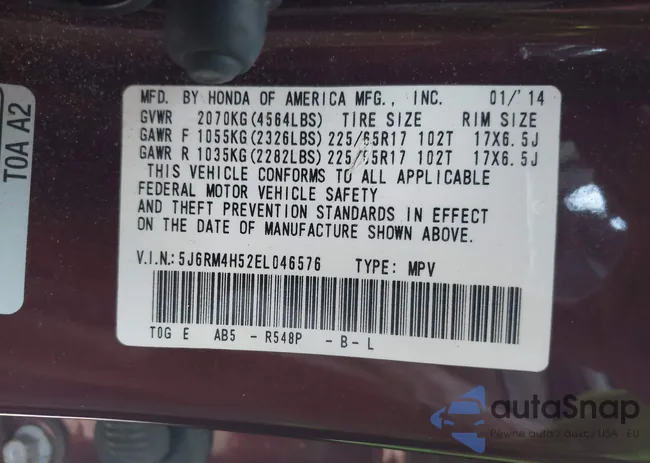 5J6RM4H52EL046576: 42618779