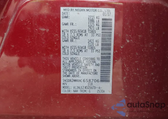 5N1DR2MMXHC658706: 42618108