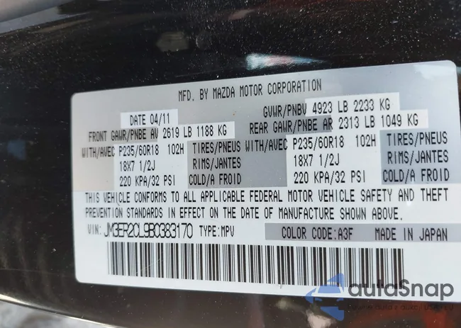 JM3ER2CL9B0383170: 42618189