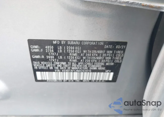 4S4BTAFC4M3202816: 42618277