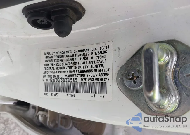 19XFB2F53EE028120: 42619443