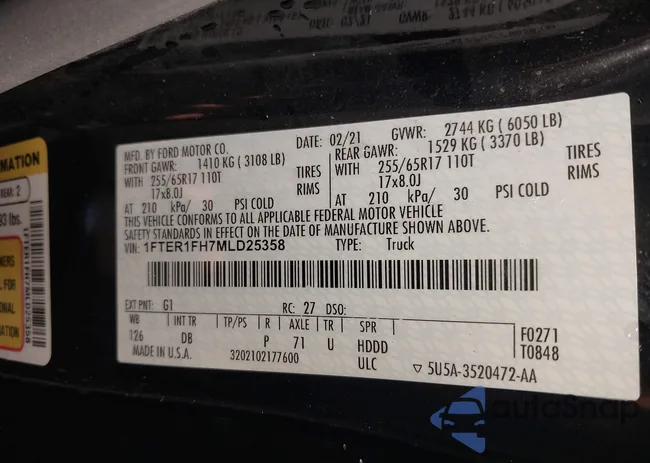 1FTER1FH7MLD25358: 42619484