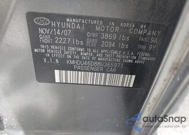 KMHDU46D88U365971: 42619005