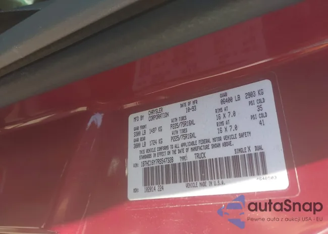 1B7HC16Y7RS547328: 42619248