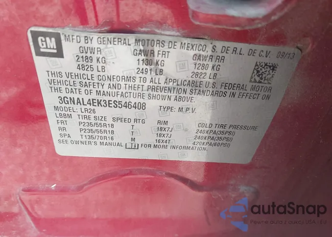 3GNAL4EK3ES546408: 42619265