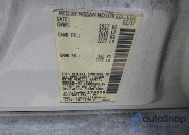 1N4AL3AP0HC179858: 42619294