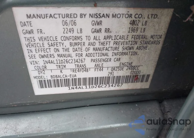 1N4AL11D26C234267: 42620385