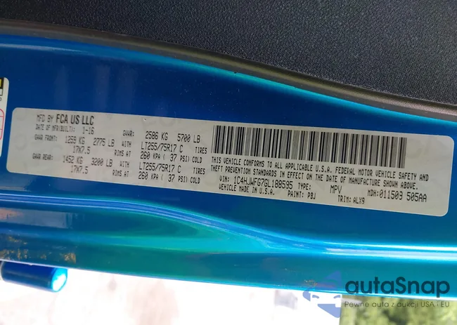 1C4HJWFG7GL188595: 42620465