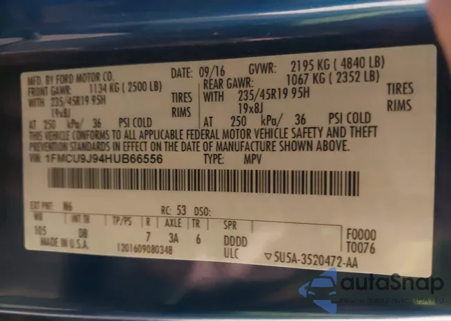 1FMCU9J94HUB66556: 42620675