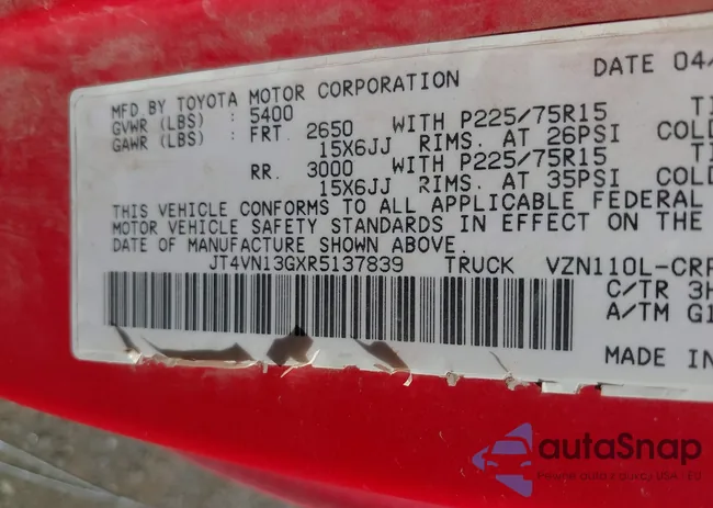 JT4VN13GXR5137839: 42620731