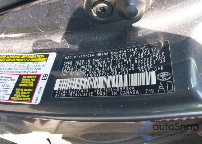 2T1KU4EE7CC800541: 42620863