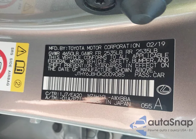 JTHY6JBH0K2009085: 42620888