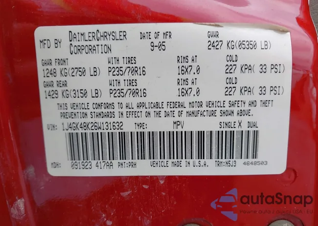 1J4GK48K26W131632: 42620064