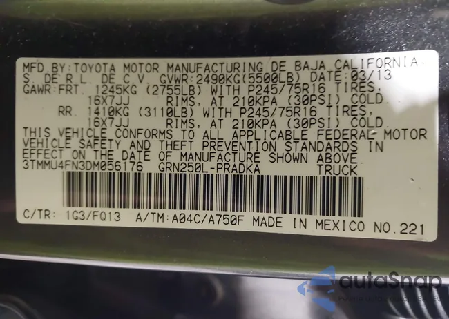 3TMMU4FN3DM056176: 42620099