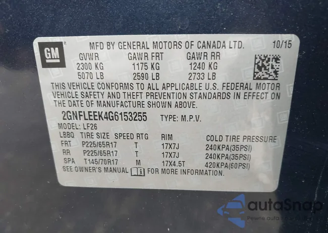 2GNFLEEK4G6153255: 42620248