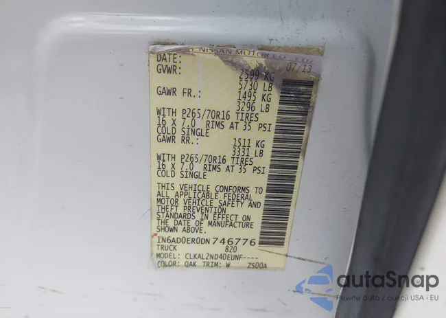 1N6AD0ER0DN746776: 42621391