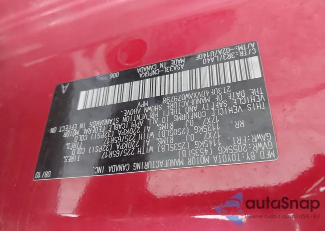 2T3DF4DVXAW079798: 42621638