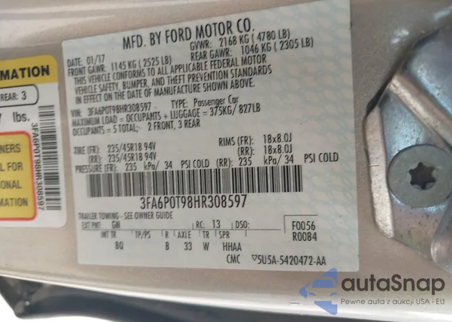 3FA6P0T98HR308597: 42621695