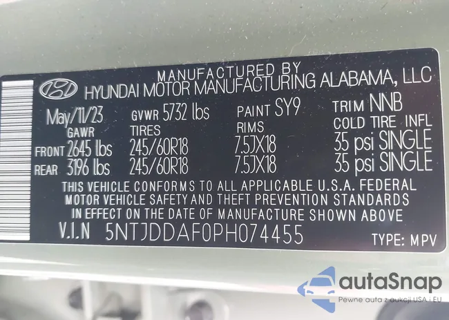 5NTJDDAF0PH074455: 42621766