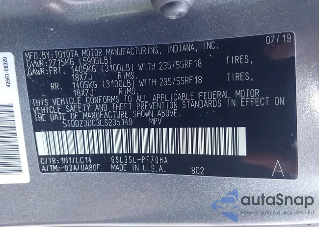 5TDDZ3DC3LS235149: 42621780