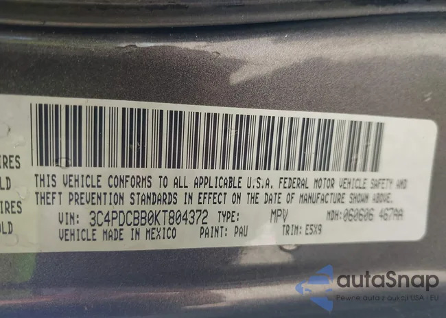 3C4PDCBB0KT804372: 42621883