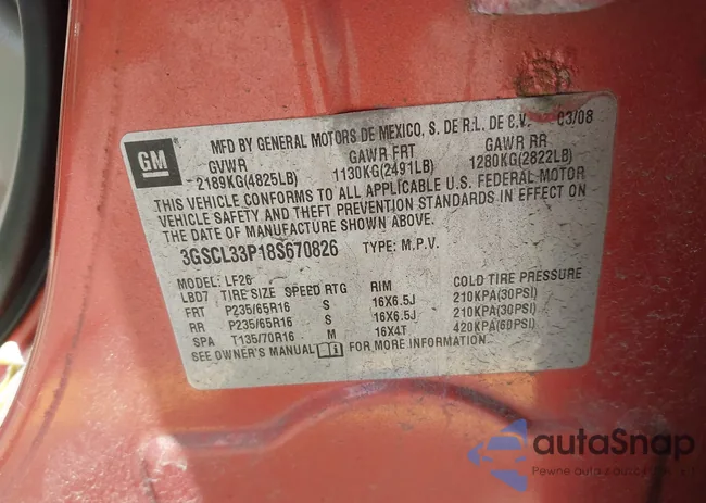 3GSCL33P18S670826: 42621954