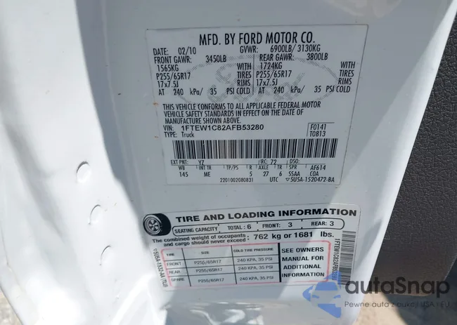 1FTEW1C82AFB53280: 42621297