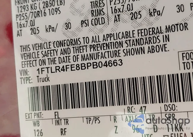 1FTLR4FE8BPB04663: 42622431