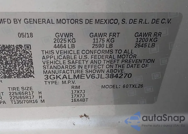 3GKALMEV6JL384270: 42622462