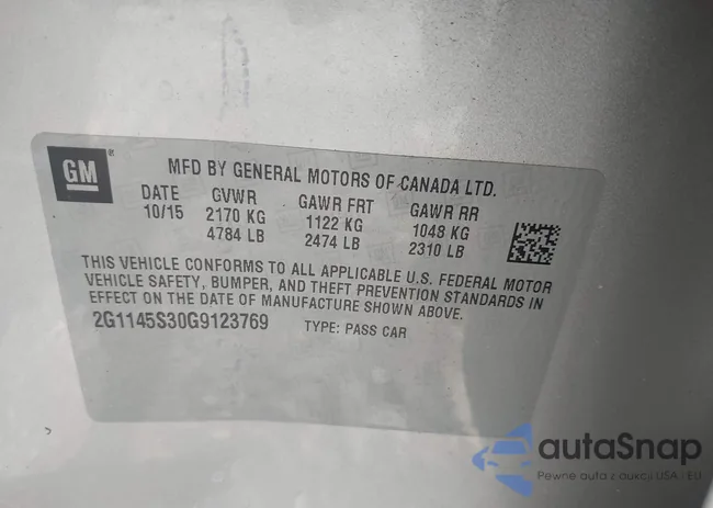 2G1145S30G9123769: 42622554