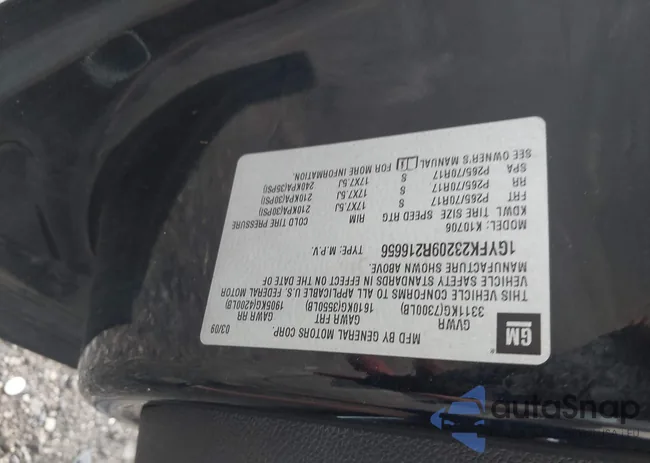 1GYFK23209R216656: 42622663