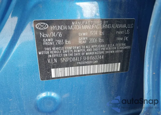 5NPD84LF3HH160244: 42622821