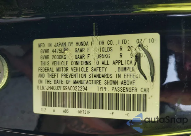 JH4CU2F69AC022294: 42622880