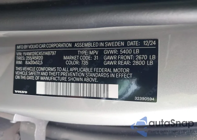 YV4M12RC4S1148797: 42622924