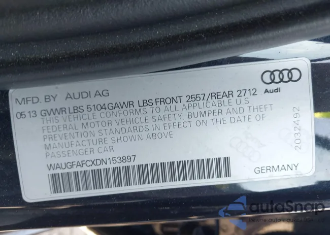 WAUGFAFCXDN153897: 42622017