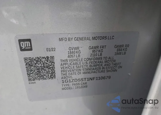 1G1ZD5ST1NF110679: 42622149