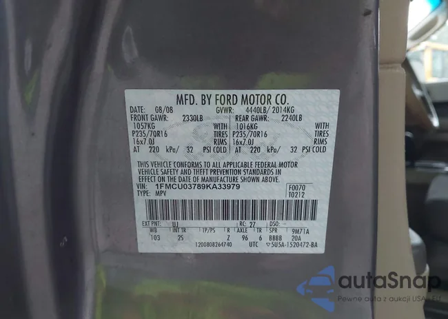 1FMCU03789KA33979: 42622288