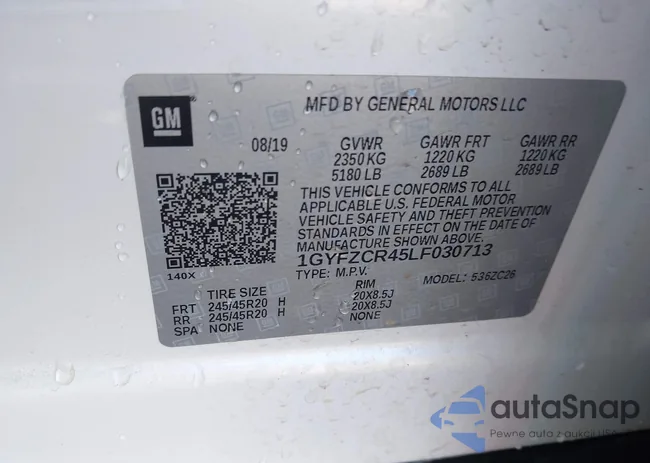 1GYFZCR45LF030713: 42623390